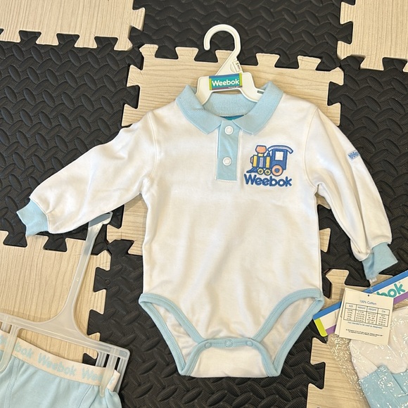 NWT 1997 Vintage Weebok Basics by Reebok Infant Onesie Cotton 6-9 months NWT - Picture 5 of 13